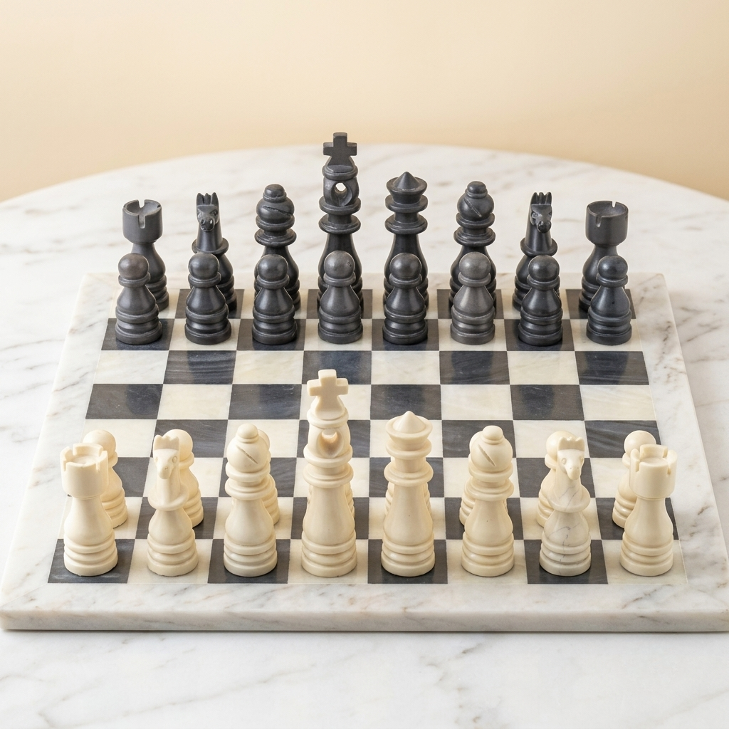 Classic English chess set - Design 1