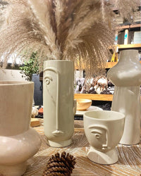 Cute face vase