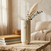 Cute face vase