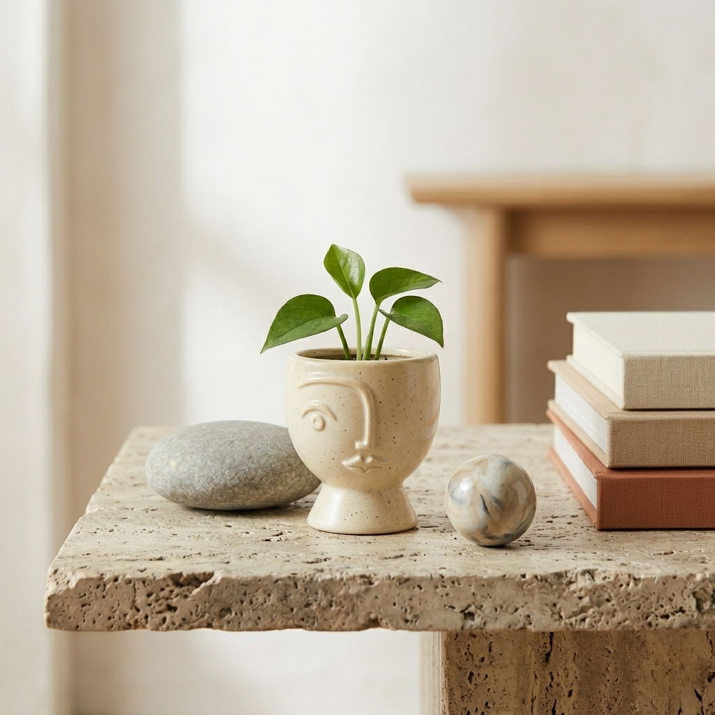 Cute face mini planter