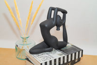 Yoga pose sculpture- Matte black