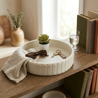 Fluted catch-all tray