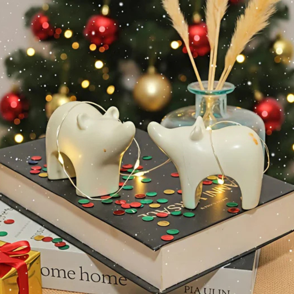 Miniature Polar Bear Decor