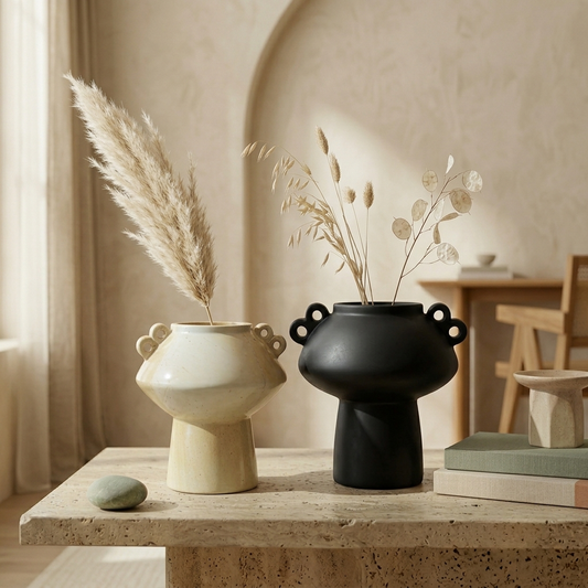 Ringed edge vase