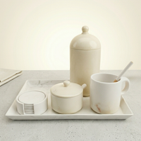 Tea set with tray