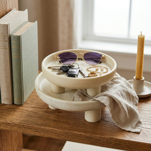 Tri-stand pedestal bowl