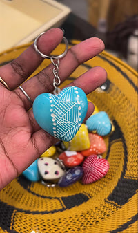 Love heart key rings