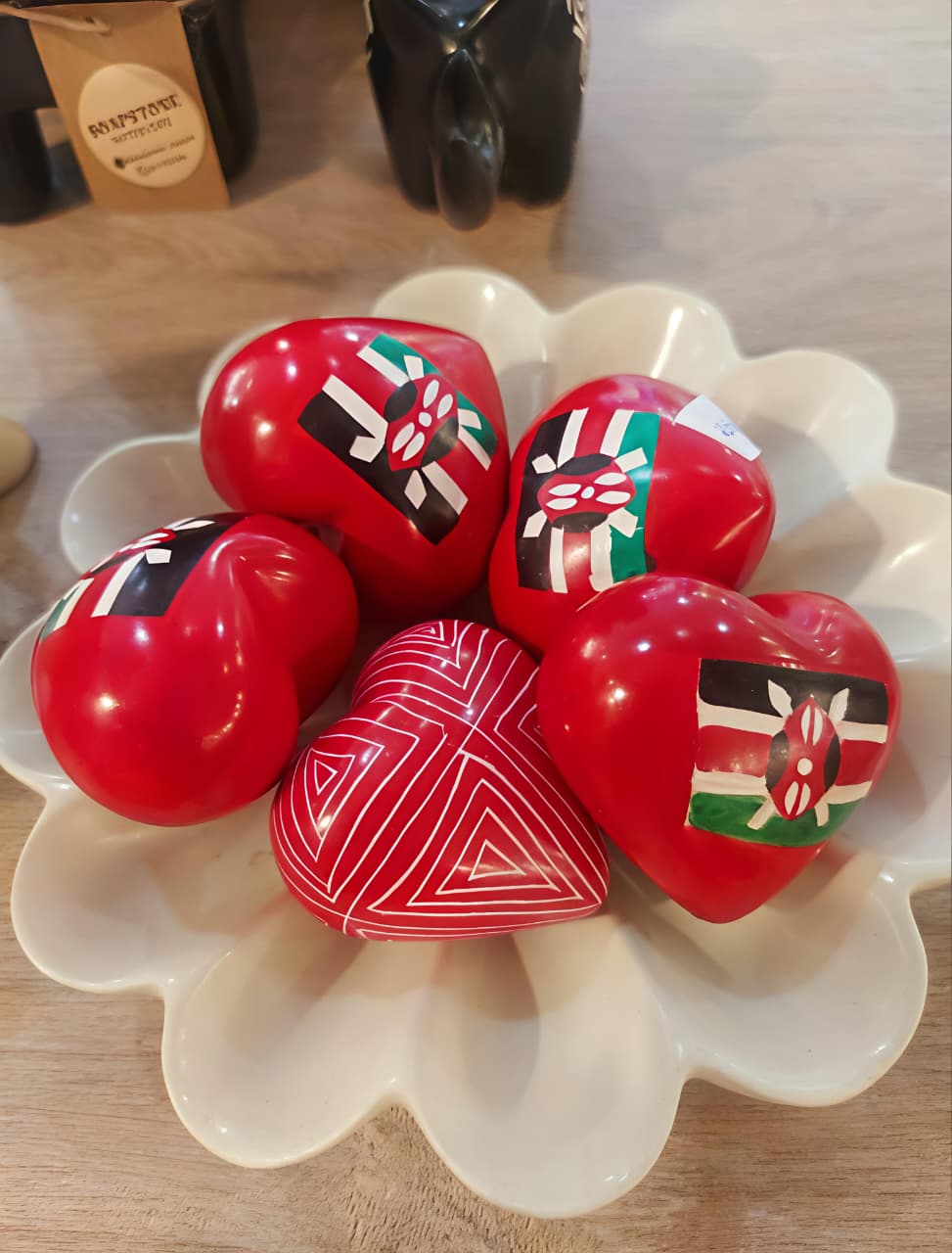Kenyan flag chubby hearts