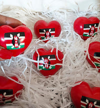 Kenyan flag chubby hearts