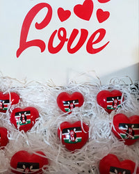 Kenyan flag chubby hearts