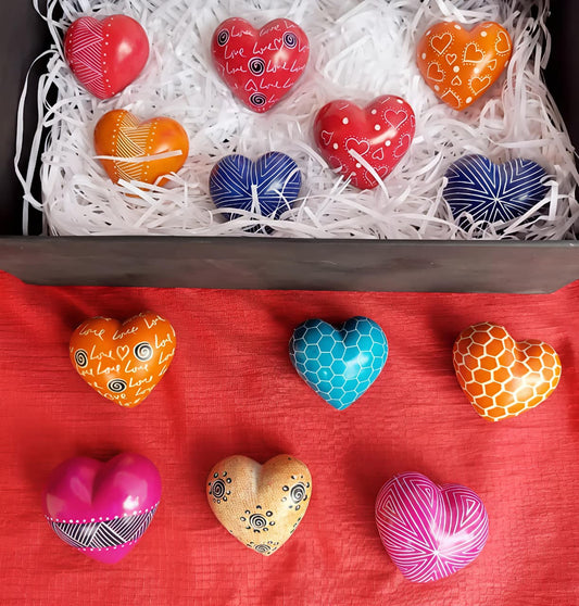 Decorative chubby hearts
