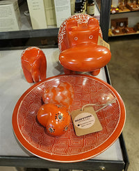Decorated animal figurine