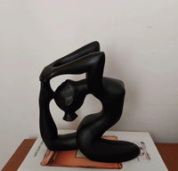 Yoga pose sculpture- Matte black