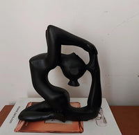 Yoga pose sculpture- Matte black
