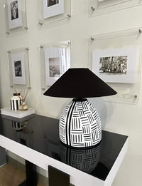 Striped Table Lamp