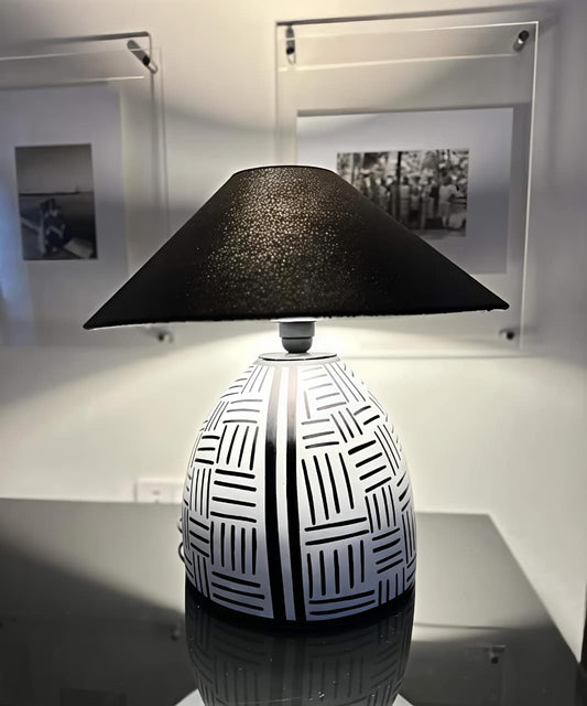 Striped Table Lamp