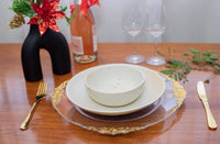 Plate & bowl set + Wooden cutlery