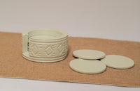 Patterned coaster sets