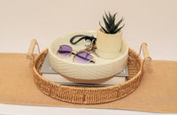 Striped catch-all tray