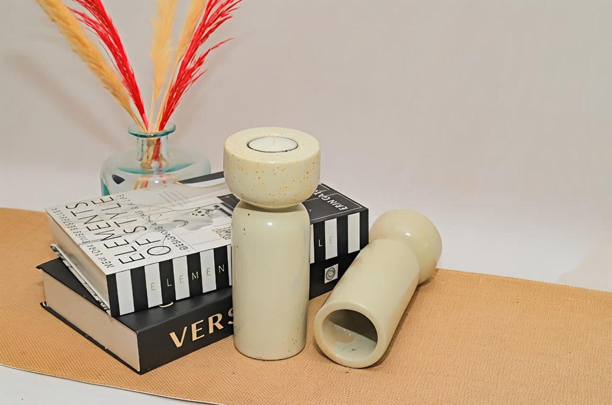 Scandi tea light candle holder