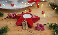 Red twinkle star candle holder