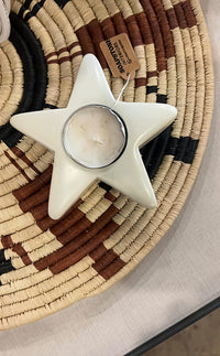 Star-shaped candle holders
