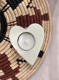 Heart-shaped candle holders