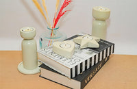 Heart-shaped candle holders