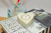 Heart-shaped candle holders