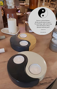 Yin Yang candle holders