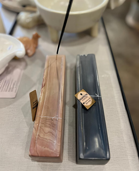 Rectangle block incense burner