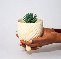 Striped mini tri-pot