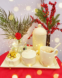 Tea set with tray