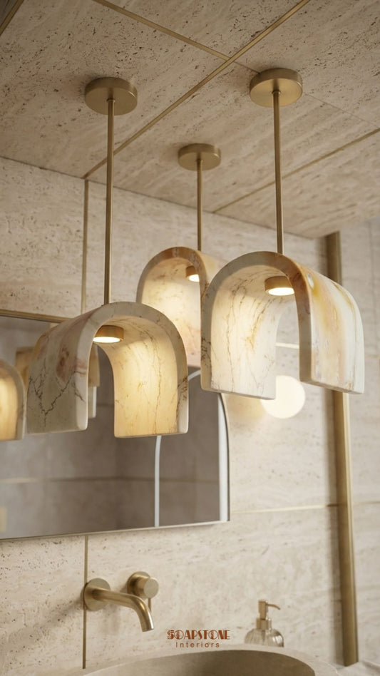 Arch Stone Pendant Light
