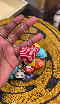 Love heart key rings