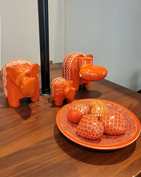 Decorated animal figurine